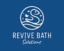 Revive Bath Solutions logo: line-art fish inside a circle above the company name